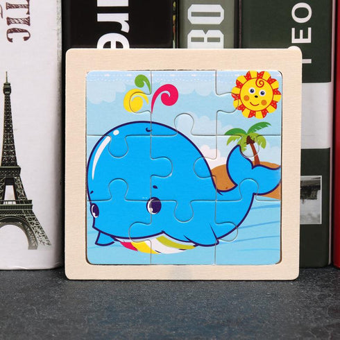 Early education puzzle puzzle toy enlightenment cognition cartoon wooden puzzle